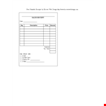 Printable Sales Receipt Template - Create Professional Sales Receipts | PDF example document template