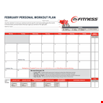 Monthly Workout Chart Template example document template 
