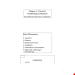 Higher Order Conditioning Example example document template