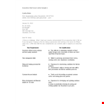 Executive Chef Resume Cover Letter example document template