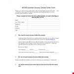 Grocerydollarssummer Form example document template