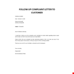 Response to customer complaint letter example document template