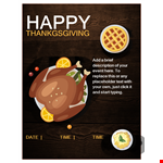 Thanksgiving Menu Template - Create a Happy and Brief Menu (Description) for Thanksgiving example document template