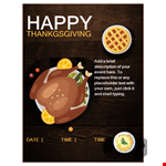 Thanksgiving Menu Template - Create a Happy and Brief Menu (Description) for Thanksgiving example document template 