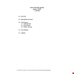 April Safety Meeting Agenda Template for Effective Business Meetings example document template