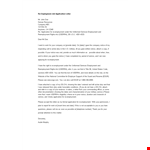 Re Employment Job Application Letter example document template 