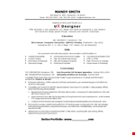 Entry Level Ux Designer Resume example document template