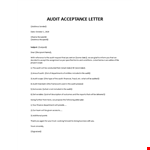 Audit Engagement Letter Template in Word example document template 