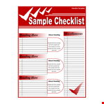 Printable Checklist Poster Template example document template 