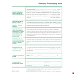 Download Promissory Note Template with Interest | Printable | Free example document template