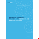 Construction Proposal Template | Create Winning Proposals with Insurance example document template