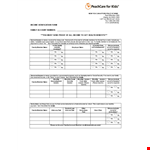Get Your Income Verified: Letter for Proof of Family Income example document template