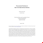 Procurement Executive Summary example document template
