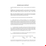 Buyer Broker Agreement example document template 