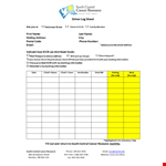 Drivers Daily Log - Easily Track Your Routes and Hours | Manage Emails, Clients, and Addresses example document template