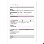 Return To Work Form - Efficient Solution for Returning to Work and Managing Employee Absence example document template