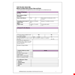 Return To Work Form - Efficient Solution for Returning to Work and Managing Employee Absence example document template 