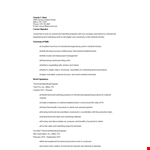Technical Marketing Engineer Resume example document template