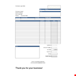 Excel Sales Invoice Template example document template