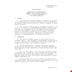 Optimized Memorandum of Understanding Template for Procurement, Patient & Donor Services example document template
