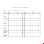 Create an Effective Social Media Activity Calendar Template for LinkedIn and Facebook example document template