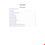 Employee Police Report Template for Incident | Supervisor Approved example document template