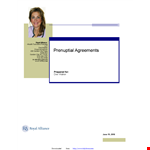 Prenuptial Agreement Template - Protect Your Assets & Spouse example document template