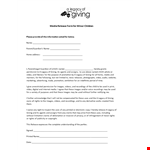 Minor Media Release Form Template example document template