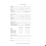 Cast Deal Memo Template example document template