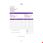 Blank Invoice Free example document template