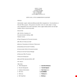 Entry Level Office Administration Resume example document template