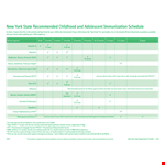 Child Vaccination Schedule Template example document template