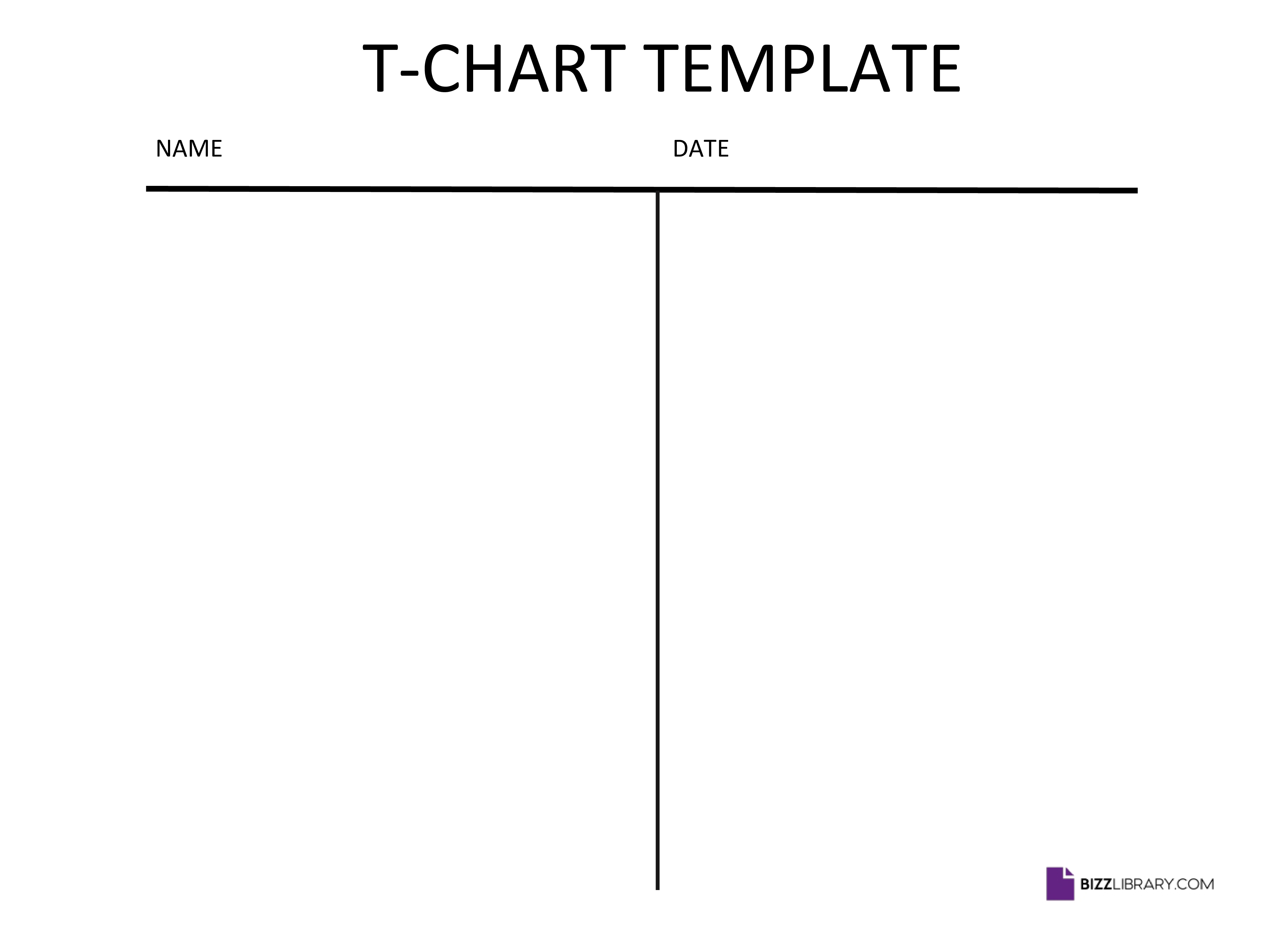 t chart powerpoint