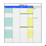 Easy-to-Use Timesheet Template for Accurate Tracking of Hours example document template 