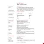 Dental Student CV | Gain Hands-On Experience | Dayjob example document template