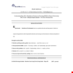 Nursing Student Resume Format - Expert Tips for Nurse Resumes | Recruiter Recommendations example document template