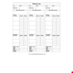 Free Workout Template for Weight Training with Exercises and Repeats example document template