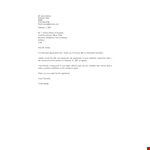 Thanks Letter For Appointment Order example document template
