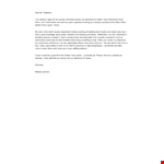 Laundry Work Application Letter example document template