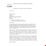 Official Notice of Termination Letter - President, Registrar, ICANN | ESTDomains example document template 