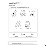 Child-Friendly Worksheet Template for Writing on Various Topics and Parts example document template