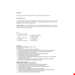 Event Marketing Executive Resume example document template
