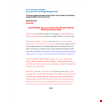 Create an Impact: Cancer Research Press Release Template | Marie Curie example document template