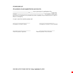 Get Your Permission Slip | Fast & Easy Process example document template