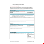 Medical Practice Incident Report example document template