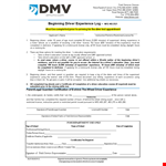 Driver's Daily Log - Track Your Driving Hours and Minutes Efficiently example document template