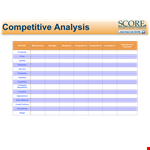 Unbeatable Quality & Prices | Competitive Analysis Template example document template