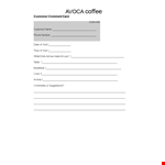 Simple and Effective Comment Card Template example document template