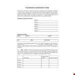 Roommate Agreement Template | Create a Strong Agreement with Your Tenant or Roommate example document template