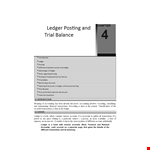 Journal Ledger Trial Balance Sheet example document template